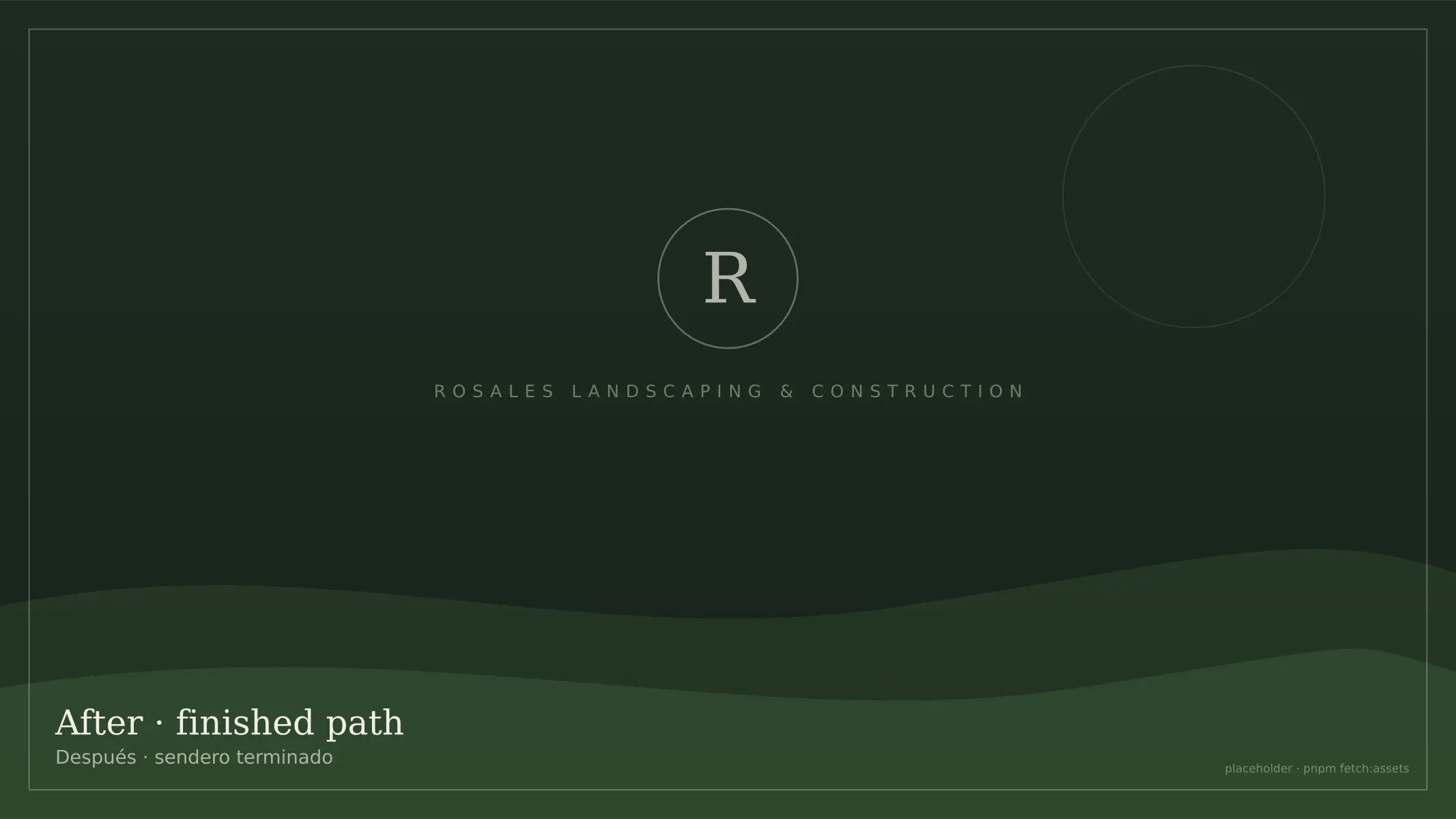 Completed concrete front path at a Rosales project